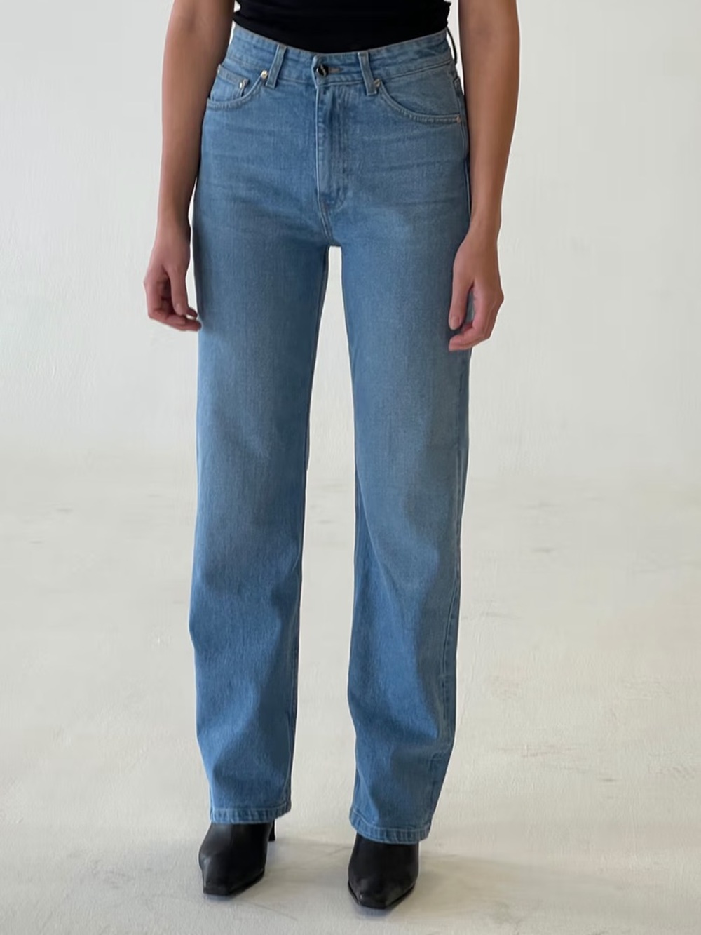 Djerf Avenue Straight Jeans Blue